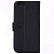 Чехол кожаный текстурированный с отделениями для банковских карт и денег для iPhone 6 (черный)