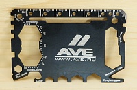 Набор инструментов в виде банковской карты c символикой AVE