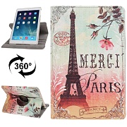Чехол кожаный Eiffel Tower с функцией Sleep / Wake-up для iPad Air
