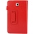 Чехол кожаный с держателем для Samsung Galaxy Tab 3 (7.0) / P3200 - красный