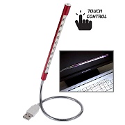 Лампа USB светодиодная 10 LED на гибкой ножке (красная)