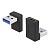Адаптер USB 3.0 Male to Type-C / USB-C Female OTG 90 градусов