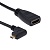 Кабель - адаптер Micro HDMI M 270 градусов - HDMI F (19см)