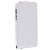 Чехол кожаный ультратонкий вертикальный с зеркалом для iPhone 5/5S (белый)