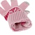 Перчатки для работы с сенсорными экранами в холодную погоду (розовые со снежинками)
