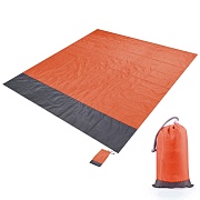 Коврик непромокаемый, для пляжа или пикника (2.1х2м. оранжевый)