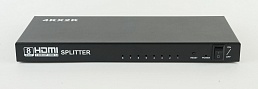 Разветвитель (splitter) HDMI - AVE HDSP8 (1 вход х 8 выходов, 4К 30Гц, усилитель до 25 метров)