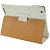Чехол кожаный с крышкой из углеродного волокна для iPad 2,3,New,4 (белый)