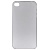 Чехол защита корпуса пластиковый, ультратонкий, полупрозрачный, матовый для iPhone 4/4S (серый)