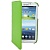 Чехол кожаный с поворачивающимся держателем для Samsung Galaxy Tab 3 (7.0) / P3200 / P3210 - зеленый